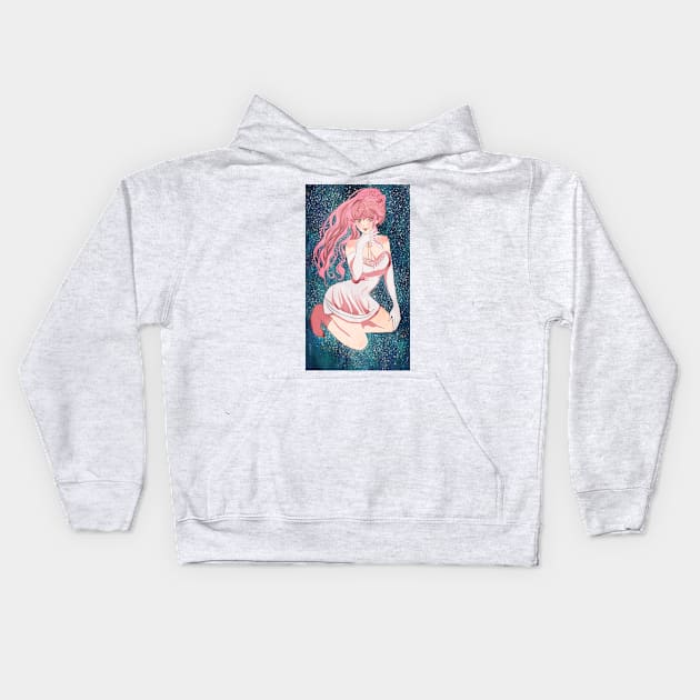 Prism space girl beautiful anime manga style art universe Kids Hoodie by meisanmui